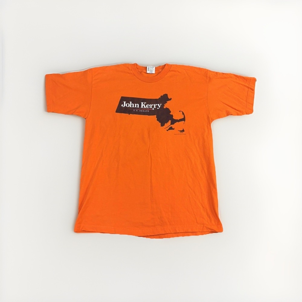 John‎ Kerry  Vintage Campaign T-Shirt Adult XL 100% Cotton USA Political